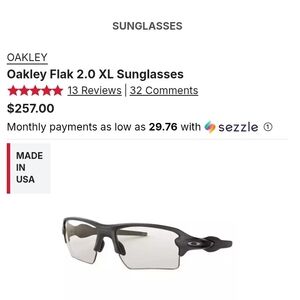 Oakley Flak 2.0 XL Sunglasses - Black